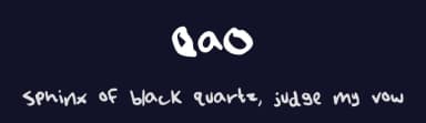 QaO by spaceboygray — Script Handwritten Font — thumbnail 2