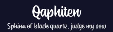 Qaphiten by Ali Hamidi — Script Handwritten Font — thumbnail 2