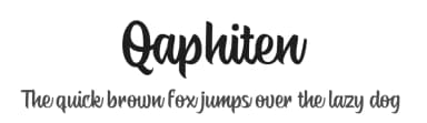 Qaphiten by Ali Hamidi — Script Handwritten Font — thumbnail 1