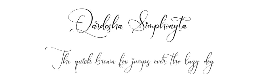 Qardesha Simphonyta by Storytype Studio — Script Handwritten Font