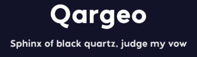 Qargeo by Wildan Type — Sans Serif Font — thumbnail 2