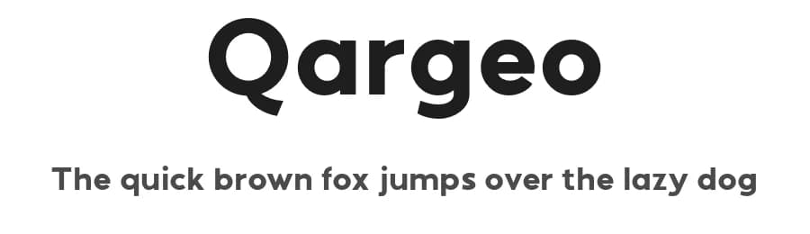 Qargeo by Wildan Type — Sans Serif Font