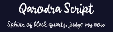 Qarodra Script by wepfont.com — Script Handwritten Font — thumbnail 2
