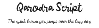 Qarodra Script by wepfont.com — Script Handwritten Font — thumbnail 1