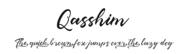 Qasshim by Hartadi Design — Script Handwritten Font — thumbnail 1