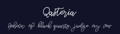 Qasteria by Suamzu Art — Script Handwritten Font — thumbnail 2