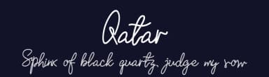 Qatar by GFR Creative — Script Handwritten Font — thumbnail 2