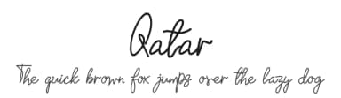 Qatar by GFR Creative — Script Handwritten Font — thumbnail 1