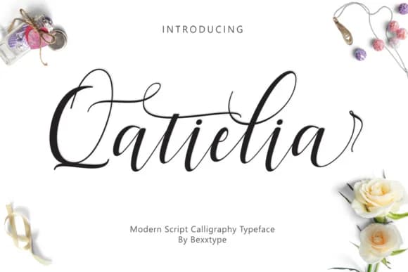 Qatielia Family Font by Bexx Type — Script Handwritten Font