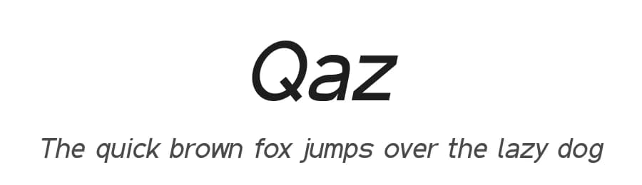 Qaz by GGBotNet — Sans Serif Font