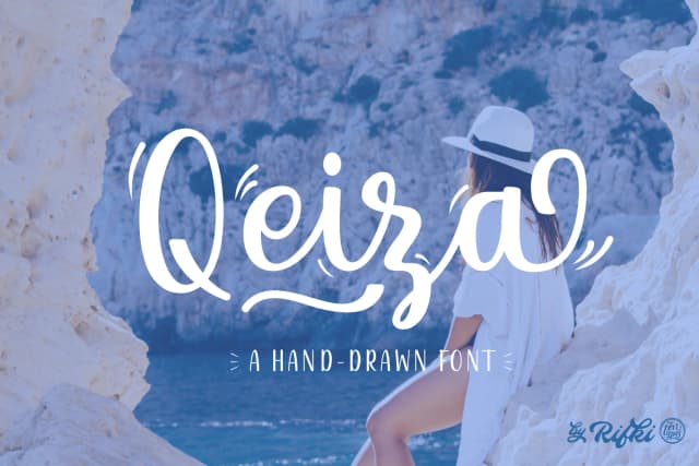 Qeiza Font by Rifki (7ntypes) — Script Handwritten Font