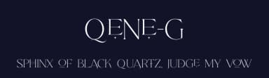 Qene-g by Balibilly Design — Sans Serif Font — thumbnail 2