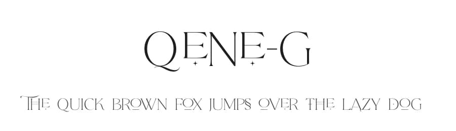 Qene-g by Balibilly Design — Sans Serif Font