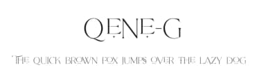 Qene-g by Balibilly Design — Sans Serif Font — thumbnail 1