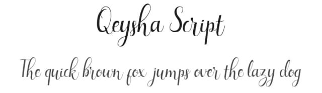 Qeysha Script by Panrita Studio — Script Handwritten Font