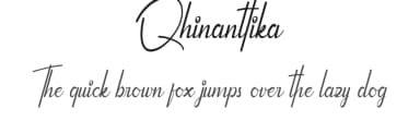 Qhinanttika by Ditoollis Project — Script Handwritten Font — thumbnail 1