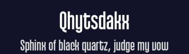 Qhytsdakx by Tepid Monkey — Sans Serif Font — thumbnail 2