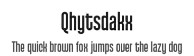 Qhytsdakx by Tepid Monkey — Sans Serif Font — thumbnail 1