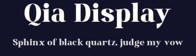 Qia Display by Mytype Studio — Serif Font — thumbnail 2