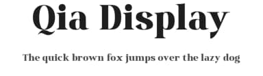 Qia Display by Mytype Studio — Serif Font — thumbnail 1