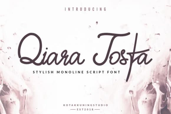 Qiara Tosfa Font by Kotak Kuning Studio — Script Handwritten Font