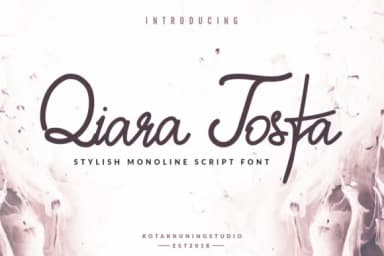 Qiara Tosfa Font by Kotak Kuning Studio — Script Handwritten Font — thumbnail 1