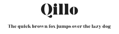 Qillo by Type and Company — Serif Font — thumbnail 1