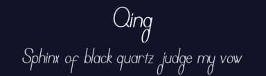 Qing by Nico Muslib — Sans Serif Font — thumbnail 2