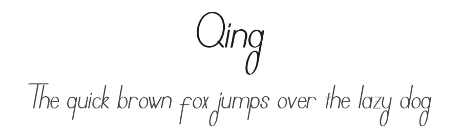 Qing by Nico Muslib — Sans Serif Font