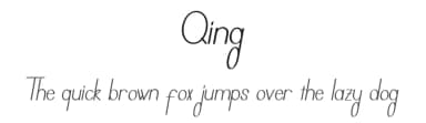 Qing by Nico Muslib — Sans Serif Font — thumbnail 1