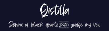 Qistilla by Ditatype — Script Handwritten Font — thumbnail 2
