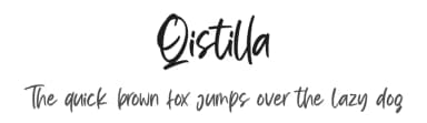 Qistilla by Ditatype — Script Handwritten Font — thumbnail 1