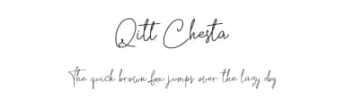 Qitt Chesta by Nabila — Script Handwritten Font — thumbnail 1