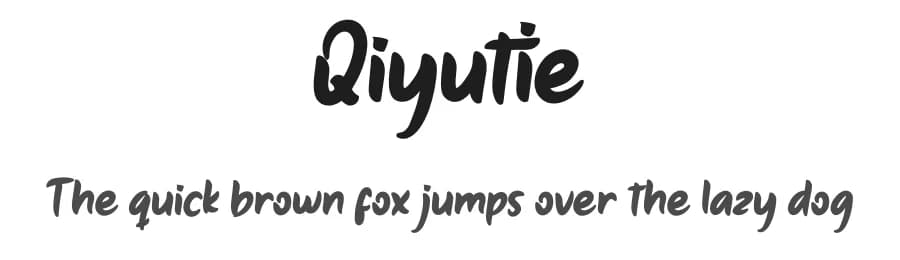 Qiyutie by twinletter — Script Handwritten Font
