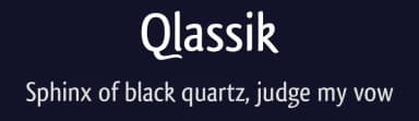 Qlassik by Dimitri Castrique — Sans Serif Font — thumbnail 2