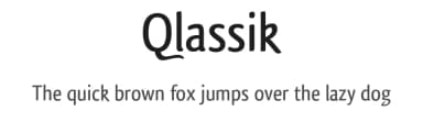 Qlassik by Dimitri Castrique — Sans Serif Font — thumbnail 1