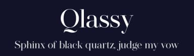 Qlassy by VampStudio — Serif Font — thumbnail 2