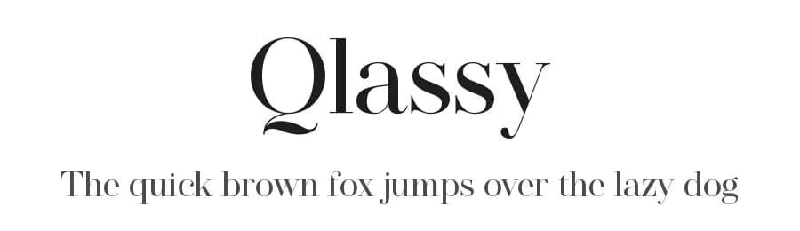 Qlassy by VampStudio — Serif Font