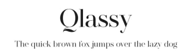 Qlassy by VampStudio — Serif Font — thumbnail 1