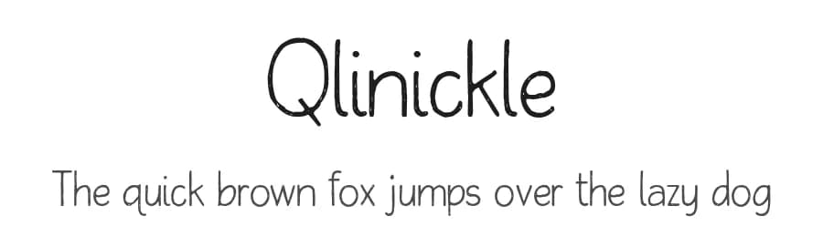 Qlinickle by KindredSpiritArtStudio — Script Handwritten Font