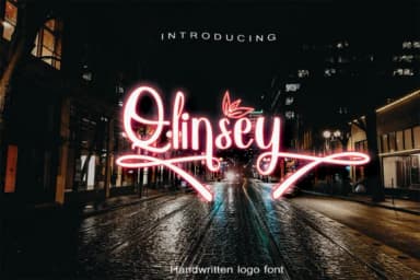 Qlinsey Font by dmletter31 — Script Handwritten Font — thumbnail 1