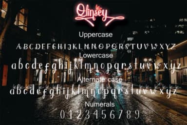 Qlinsey Font by dmletter31 — Script Handwritten Font — thumbnail 2
