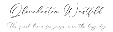 Qlouchester Westfild by Storytype Studio — Script Handwritten Font — thumbnail 1