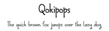 Qokipops by KindredSpiritArtStudio — Script Handwritten Font — thumbnail 1
