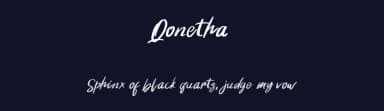 Qonetha by Creacy-Std — Script Handwritten Font — thumbnail 2
