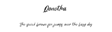 Qonetha by Creacy-Std — Script Handwritten Font — thumbnail 1
