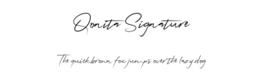 Qonita Signature by Intype — Script Handwritten Font — thumbnail 1