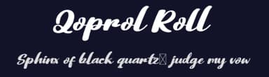 Qoprol Roll by twinletter — Script Handwritten Font — thumbnail 2