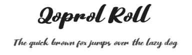 Qoprol Roll by twinletter — Script Handwritten Font — thumbnail 1