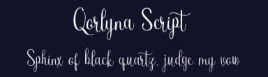 Qorlyna Script by Aqeela Studio — Script Handwritten Font — thumbnail 2